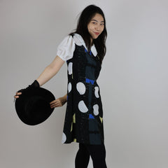 Polka dot crepe de chine party dress