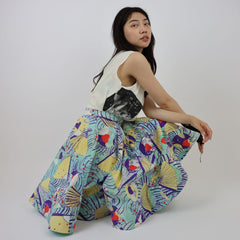 Japanese Inspired 1950s Cotton Skirt