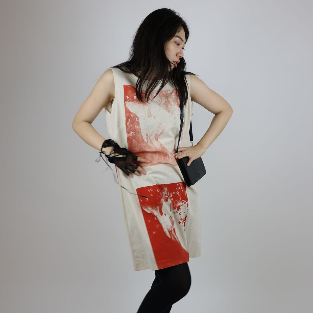 Maralyn inspired calico shift Dress