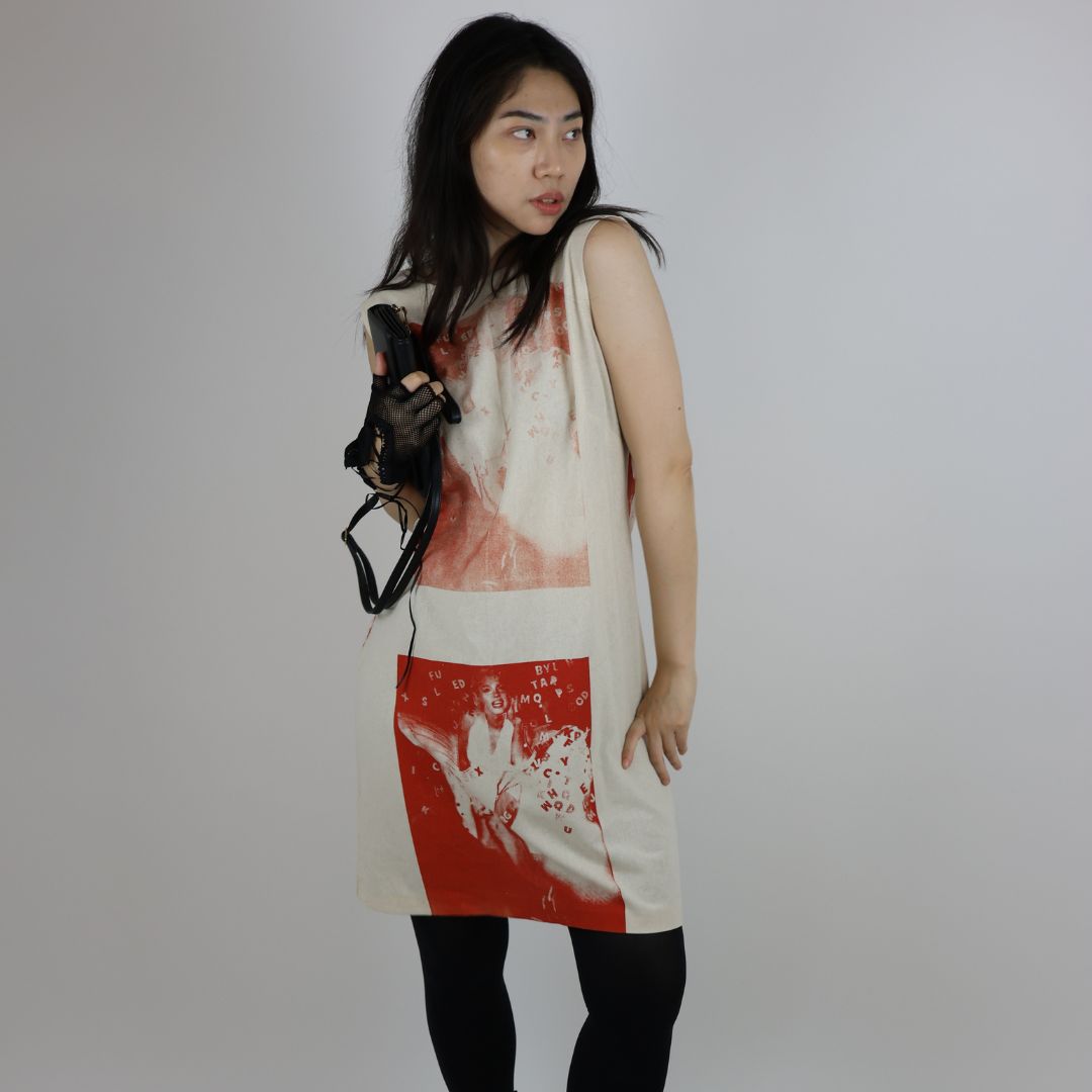 Maralyn inspired calico shift Dress